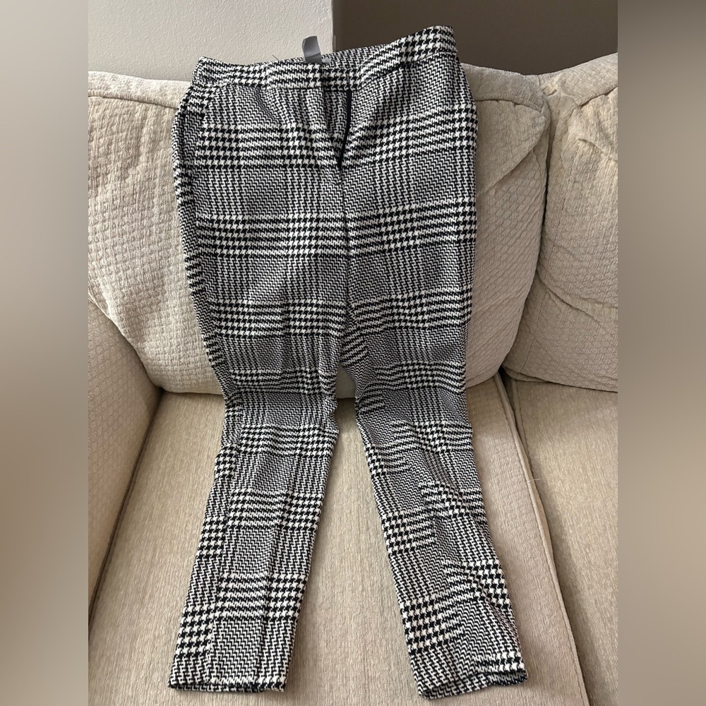 Black and White Plaid Pants